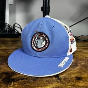 Size 7 3/4 NWT NEGRO LEAGUE BASEBALL‎ MUSEUM TEAM LOGOS FITTED MENS CAP HAT NEW